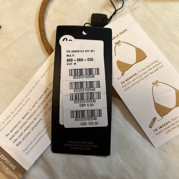 ViX Paula Hermanny Assorted 2 Piece Swimsuit Set Multi Colored Size Medium - Picture 10 of 11